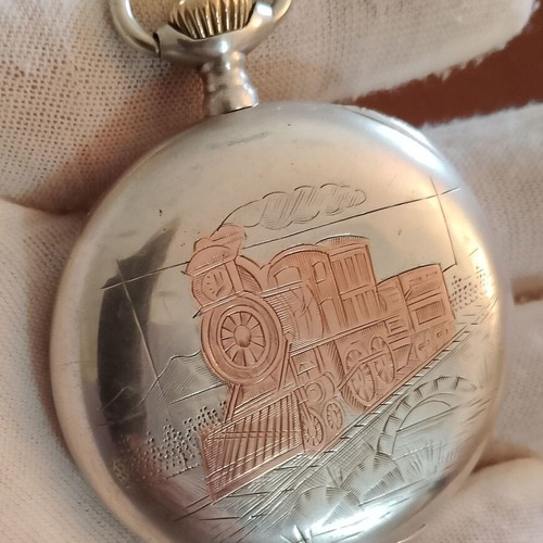 Omega pocket watch collectible used, 1919 lepine open face