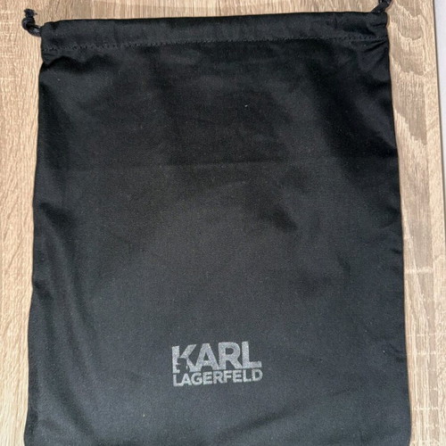 Karl Lagerfeld leather clutch bag new, black