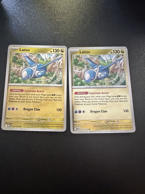 Latias 101/132 Mega Evolution Pokemon cards, normal and reverse