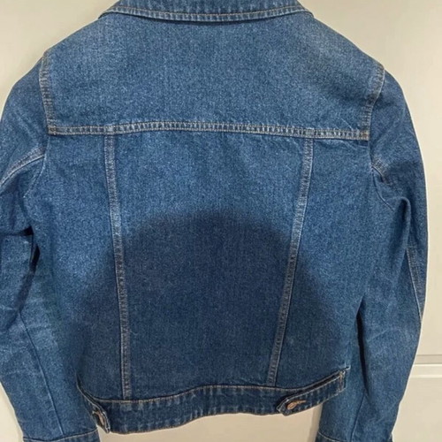 Stradivarius women's denim jacket used, size M, blue