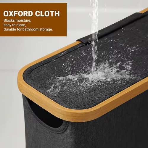 Foldable Toilet Paper Holder with Wooden Frame, Like New