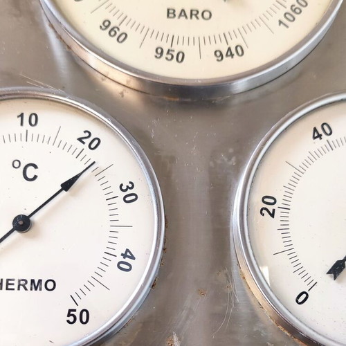 Inox Weather Station thermometer, barometer, hygrometer like new