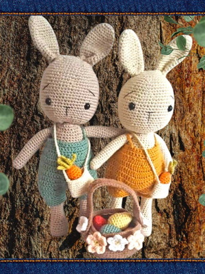 Handmade stuffed bunny toy new