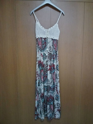 Summer dress with open back, Access, multicolored