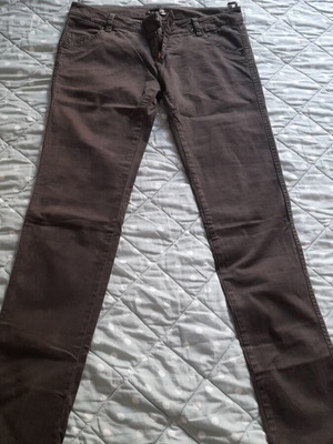 Toi&Moi pants used, dark brown, low waist, size XL