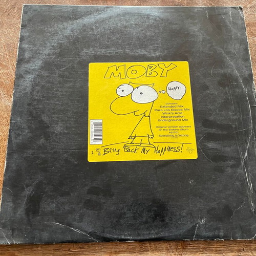 Moby Bring Back My Happiness 12" vinyl used, electronic