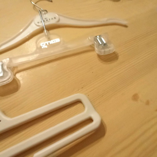 Children's hangers new, set of three, one double and one single