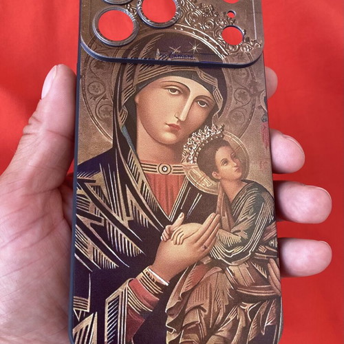 iPhone 17 Pro Max Silicone Case "Η Θεοτόκος με το Βρέφος Ιησού" New