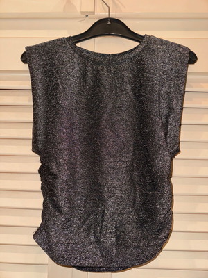 Funky Buddha sleeveless top medium like new, black and silver