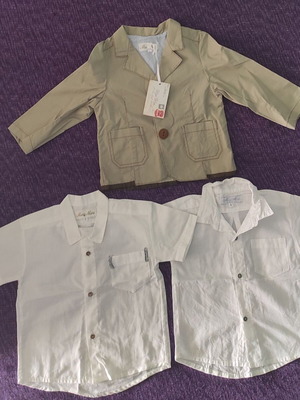 Cotton jacket and shirts set new for baby boy 9-12 months