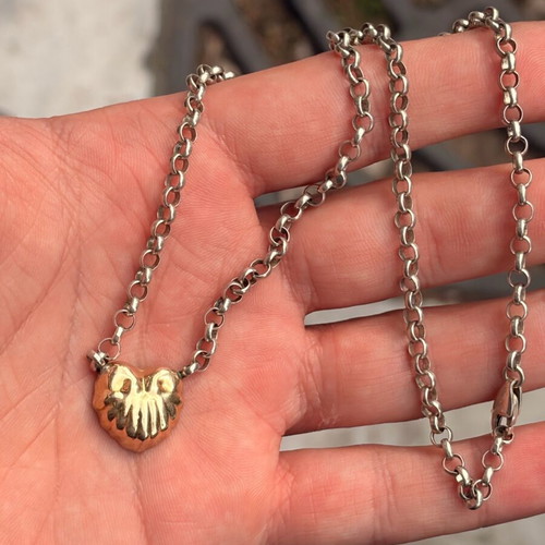 Silver 925 necklace chain used, length 43cm