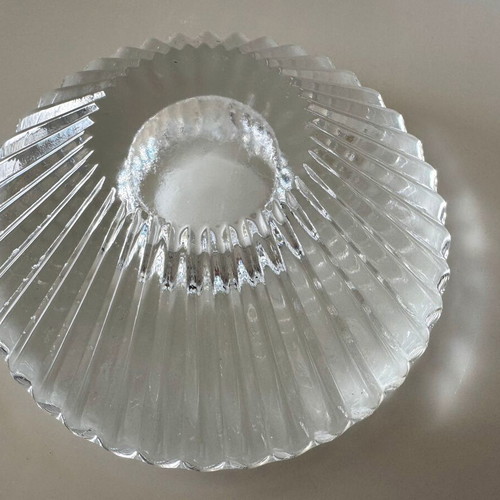 Crystal candle holder like new, 13 cm diameter