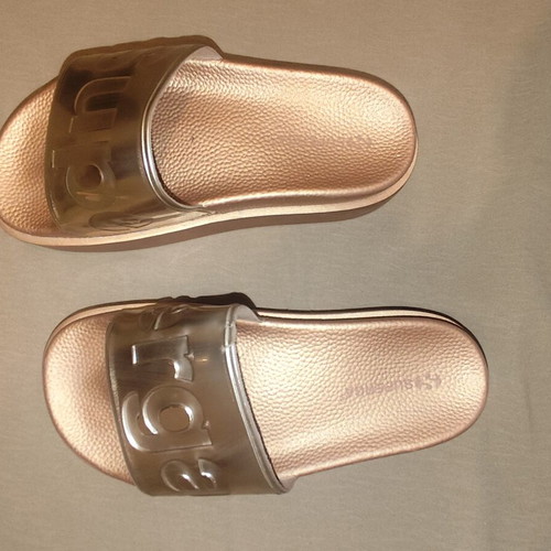 Superga bronze slippers size 37 used with small tear