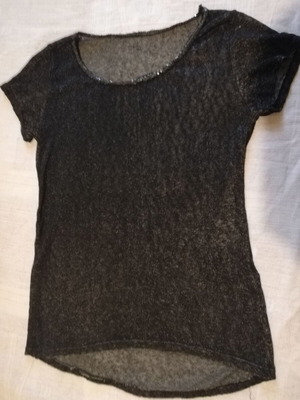 Top with shimmer, like new, black, sizes S and M
