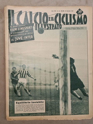 Ιταλικό περιοδικό IL CALCIO EIL CICLISMO - ILLUSTRATO μεταχειρισμένο, 1953