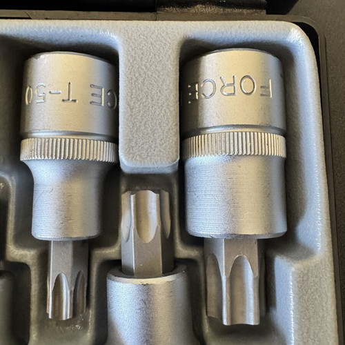 Force 4102 Torx Socket Bit Set 9 Pieces like new