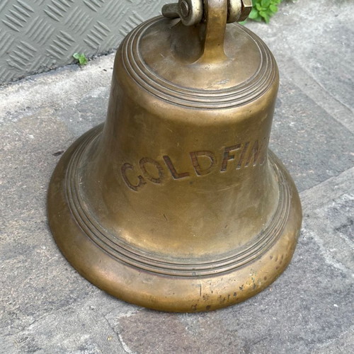 Bronze nautical bell used Goldfinch 29x28 cm