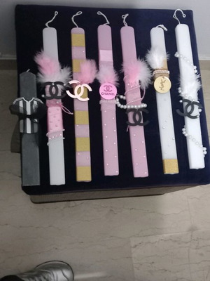 Πασχαλινές λαμπάδες νέες με logo διάσημων brands και ομάδες ποδοσφαίρου