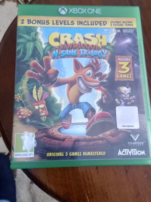 Crash Bandicoot N Sane Trilogy Xbox One like new