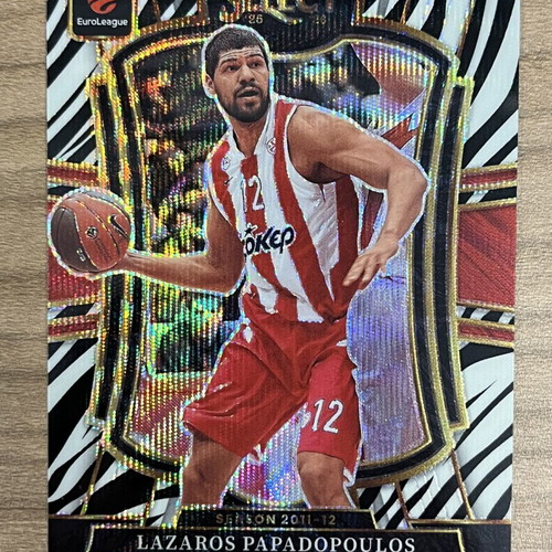2025-26 Panini Select Euroleague Basketball Lazaros Papadopoulos Zebra card like new