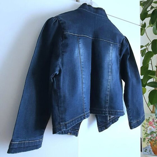 Denim jacket new, blue, size S with 16 metal buttons