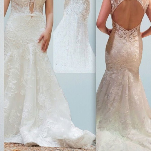 Milla Nova Jacqueline Wedding Dress like new, white, size S