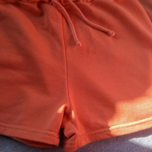 Zara girls' set used, brown and orange blouse with shorts