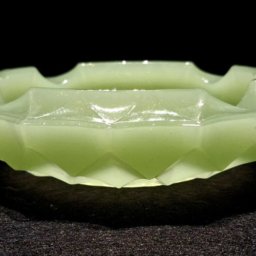 Vintage Opaline Glass Ashtray Mid-Century Design, like new