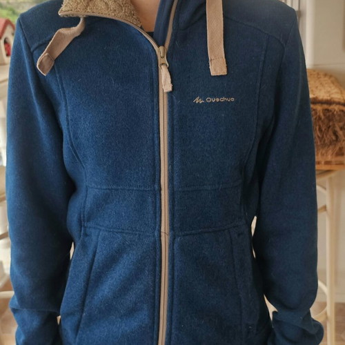 Quechua Athletic Warm Jacket M Size like new, beige and blue