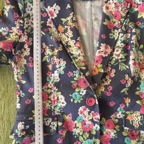 Floral cotton blazer like new, size XL