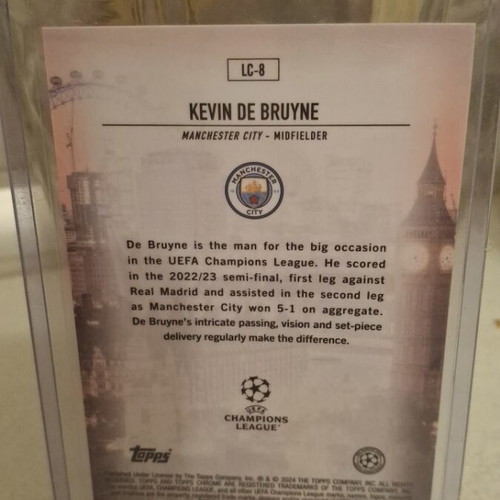 Kevin de Bruyne London Calling Topps insert card