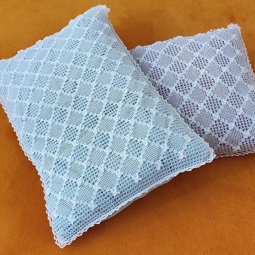 Handmade embroidered pillowcases set, new, 100% cotton, 53x35 cm