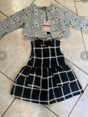 Clothing set for girl 18 months new with tags, dress and jacket