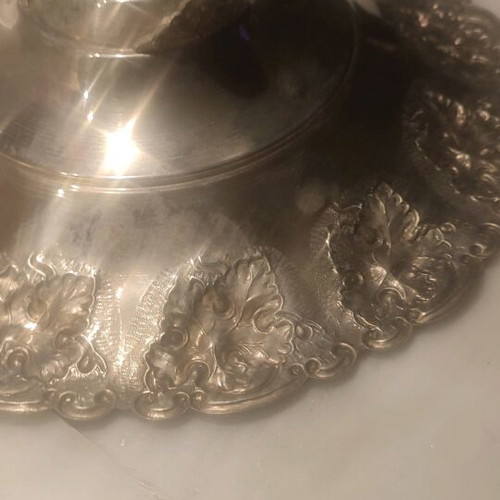 Silver-plated utensils used for serving or decoration