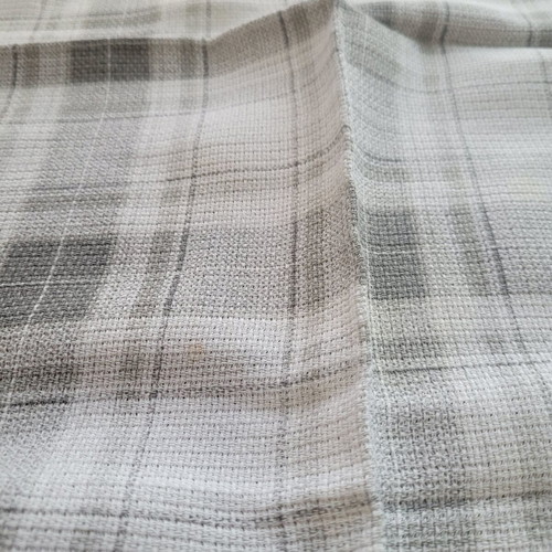 Tablecloth square grey-white, used