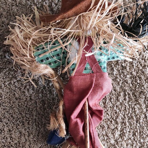 Handmade decorative scarecrow like new