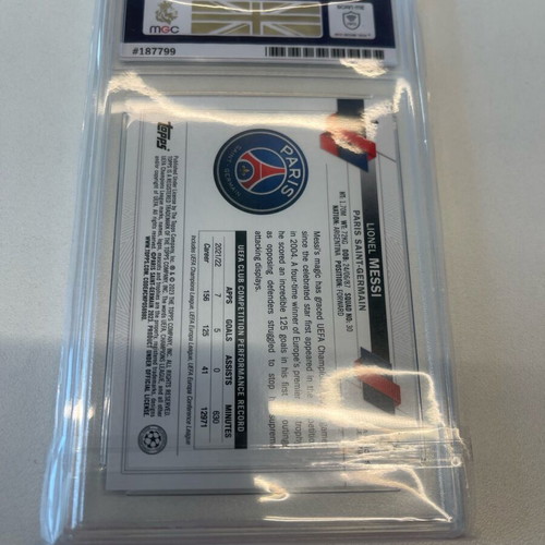 Lionel Messi PSG 2023 card like new, PSA 9