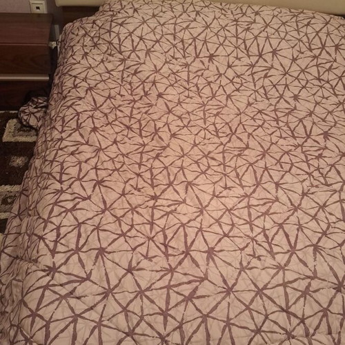 Double bed handmade from walnut wood like new with mattress