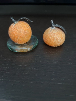 Silver decorative mini oranges like new
