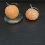 Silver decorative mini oranges like new