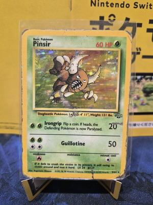 Pokemon Pinsir Card 9/64 Holo rare Jungle set 1999 used