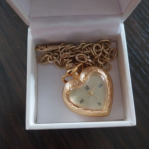 Women's pocket or necklace watch new, functional
