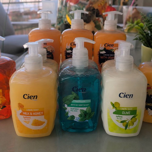 Cien liquid hand soap set, 11 x 500 ml, assorted scents