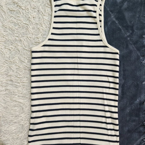 H&M striped sleeveless top new, size small