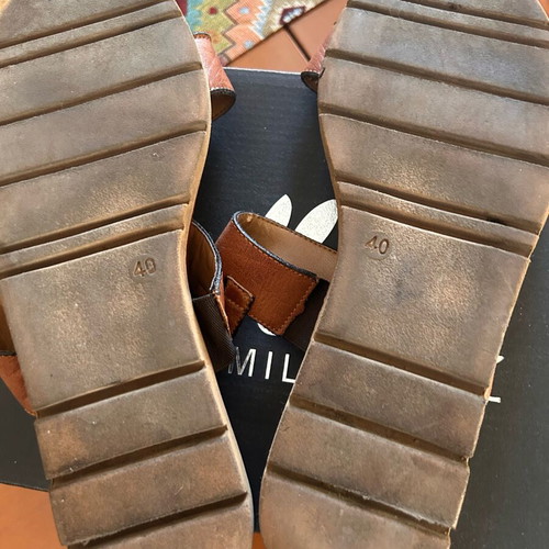 Sandals Mark Milan used, size 40, brown
