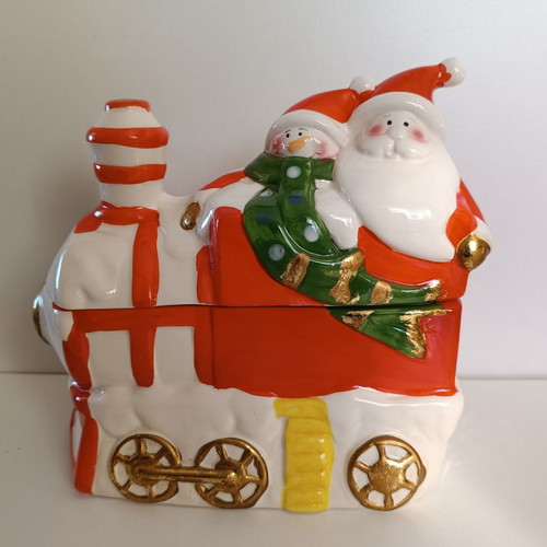 Christmas decorative train with container new