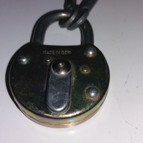 Old padlock used