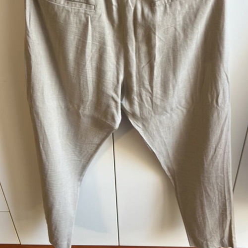 Mango linen suit beige with belt new, sizes M/L