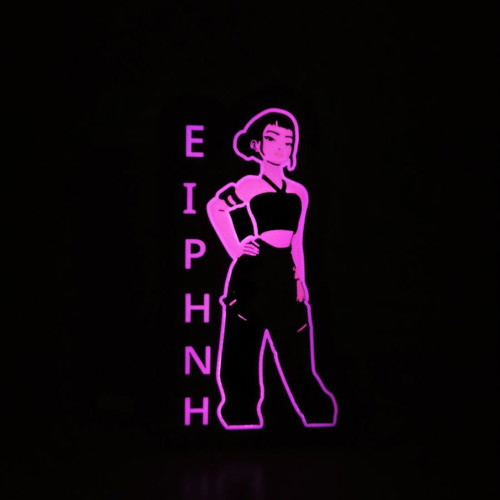 3D Printed Lamp Custom Design with Multicolor Lighting