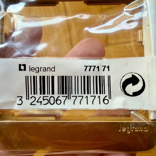 Legrand Galea single switch/socket frame new, gold and white